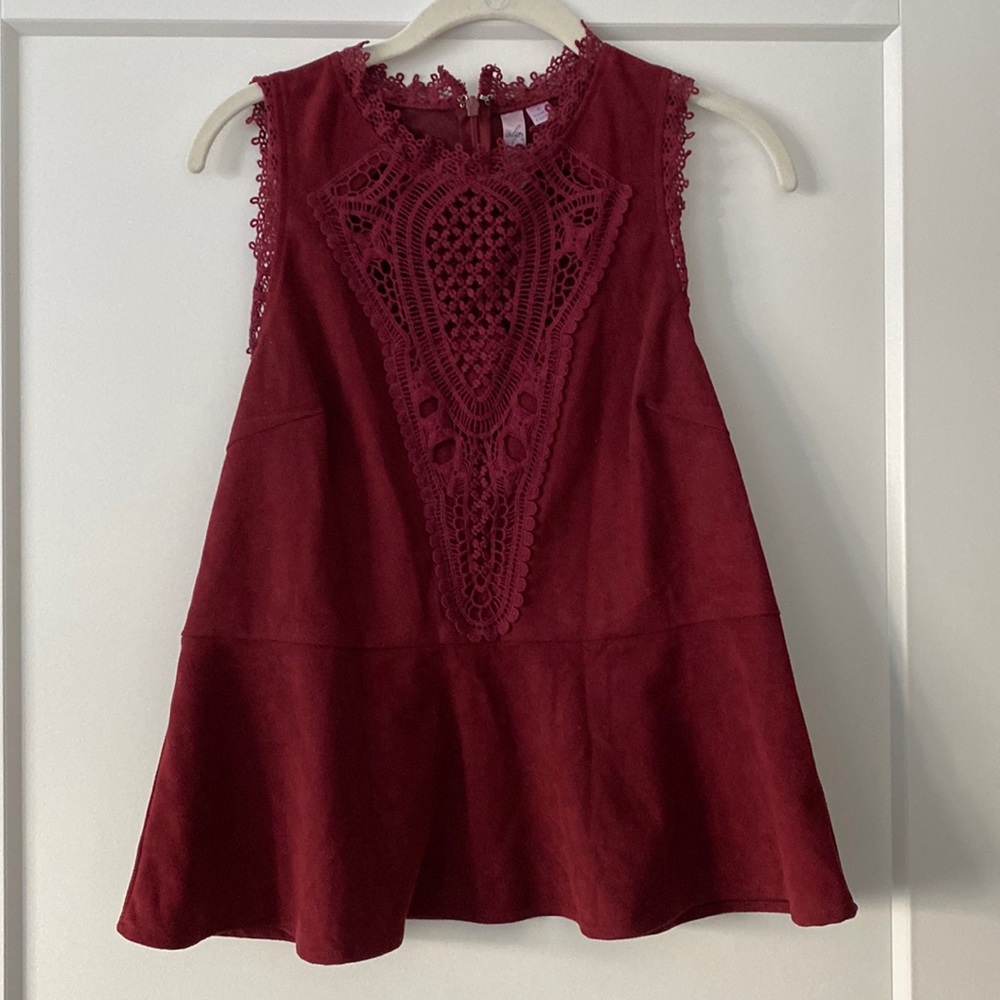 Lightly used red peplum